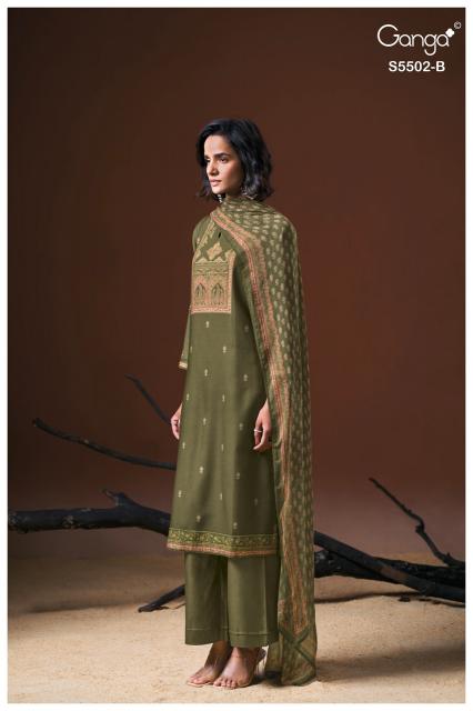 Ganga gaeva 5502 dress material wholesale price in india
